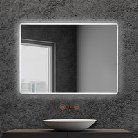 Specchiera bagno 80x60 reversibile completa di cornice a LED