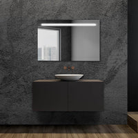 Specchiera bagno 105x70cm con fascia LED superiore