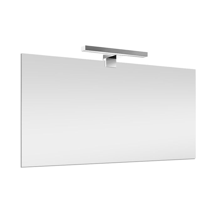 Specchio led per bagno 70x105 cm reversibile con luce LED 30 cm naturale cromata