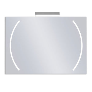 Specchio bagno retroilluminato con lampada led scream, misura 60x80