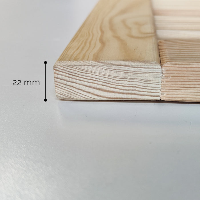 Onlywood Persiane in Legno da Esterno in Pino Naturale Massello 600 x 1200 mm