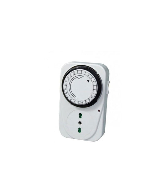 Spina Presa Timer 24 Ore Con Orologio Temporizzatore Programma Clock Tempo         