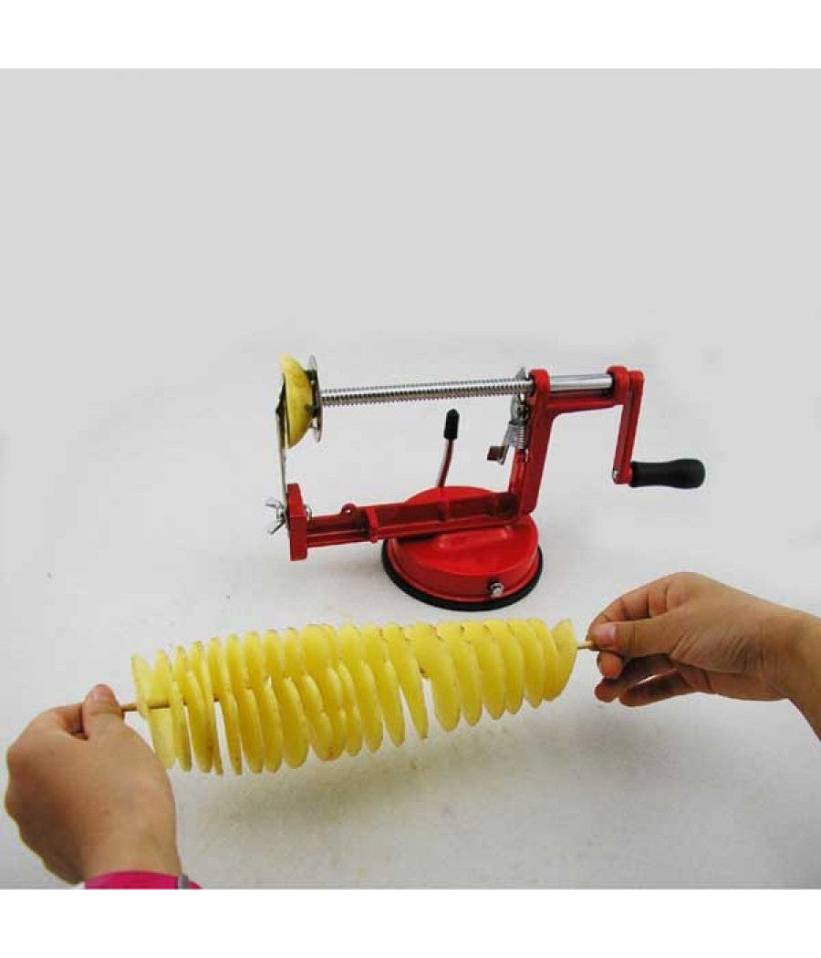 Spiral Potato Slicer Cutter Patate Chips Taglia Affetta Spirale Ricciolo Taglio         