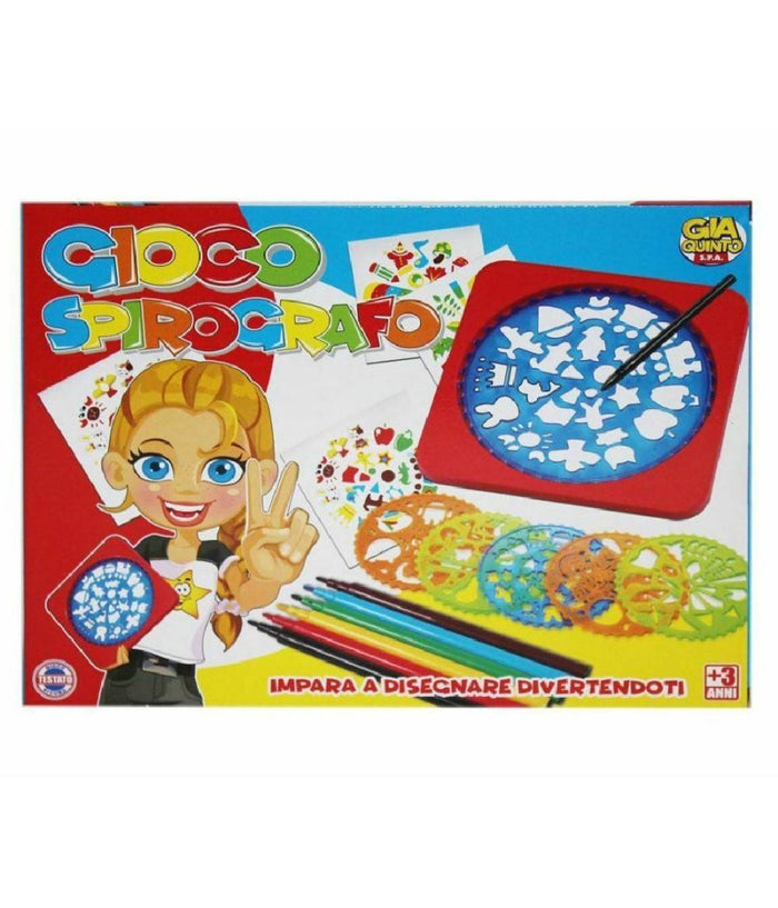 Spirografo Impara A Disegnare Con Accessori Disegno Giocattolo Gioco Bambini         