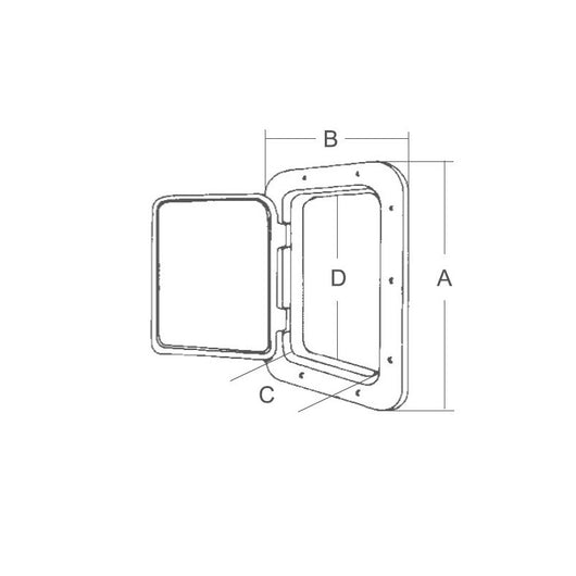 SPORTELLO MM.370X275