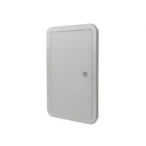 Sportello portello porta in abs grigio l 450 x h 650 x p 22mm per ispezione