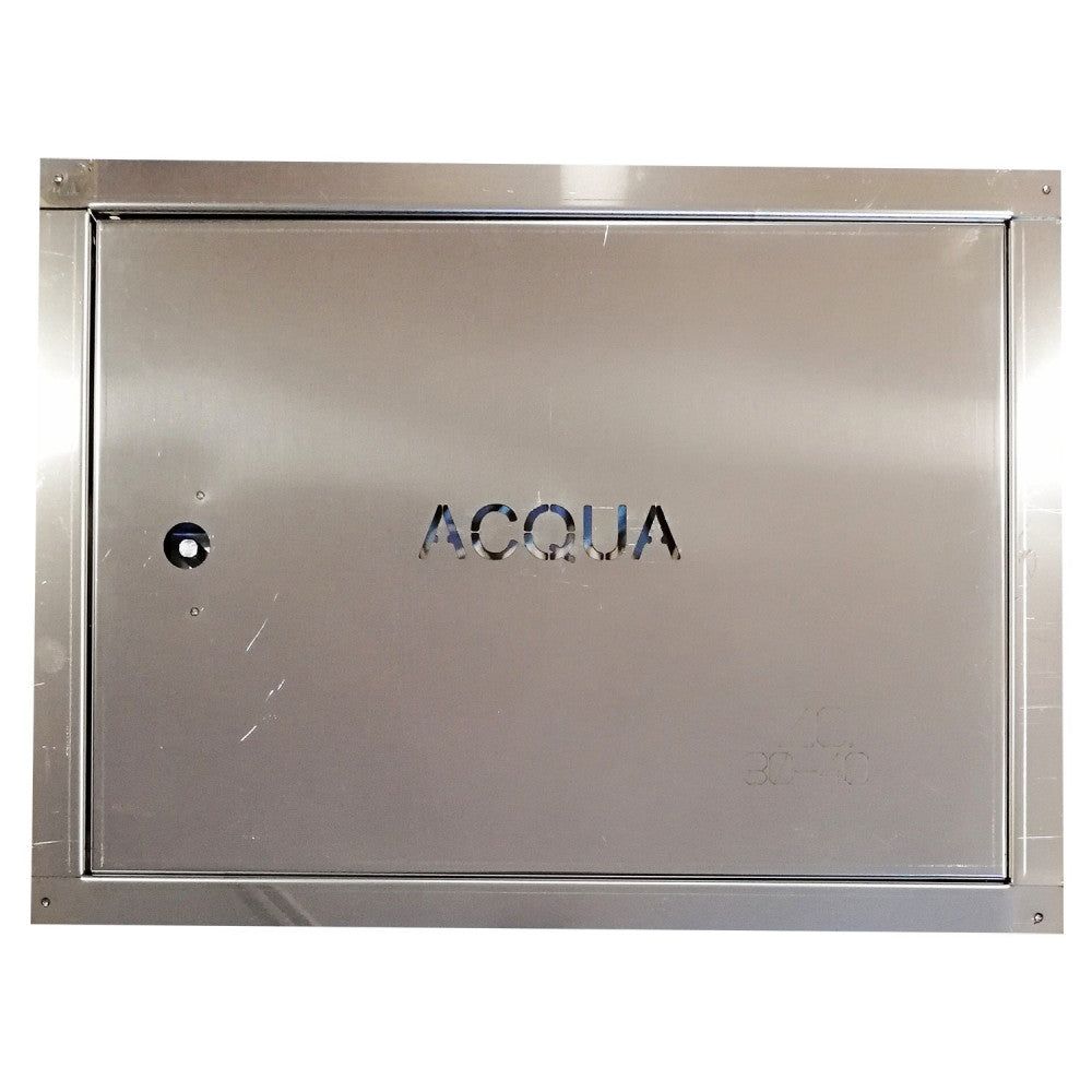 Sportello portello porta inox per contatore acqua, scegli se  30x40cm