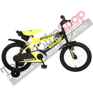 Bicicletta Bambino Movimento a Sfera Volare Sportivo 14 pollici colore Giallo