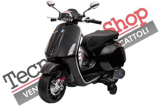 Moto Scooter Elettrico per Bambini Piaggio Vespa Sprint 12V colore Nero