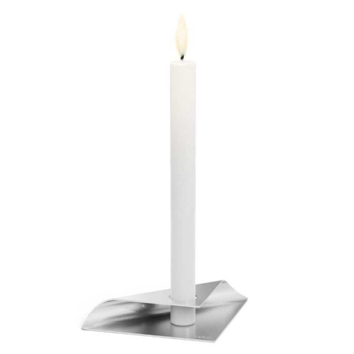 Square Candle, l'elegante porta candele by Hoefats - Colore Argento