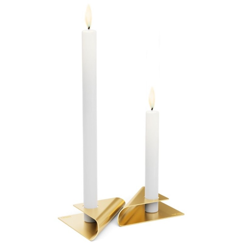 Square Candle, l'elegante porta candele by Hoefats - Colore Oro