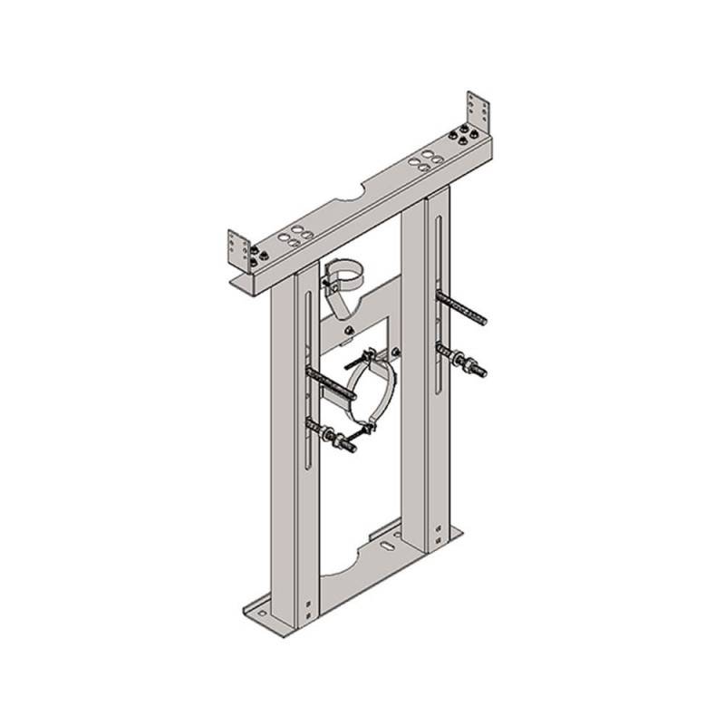 Staffa wc monoblocco sospeso per parete in cartongesso cod 79498