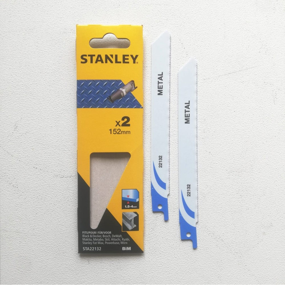 Stanley lama da 228mm per taglio ferro max 8mm per gattuccio - 2pz