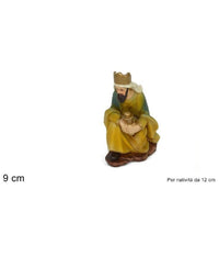 Statuina Gaspare 9 Cm Per Presepe In Resina Decoro Natale Natalizio Nativita'         