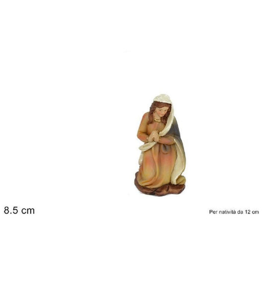 Statuina Madonna 8.5cm Per Presepe In Resina Decoro Natale Natalizio Nativita'         