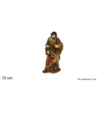 Statuina San Giuseppe 12cm Per Presepe In Resina Decoro Natale Natalizi Natività          