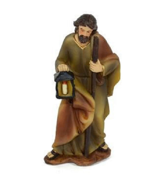 Statuina San Giuseppe 12cm Per Presepe In Resina Decoro Natale Natalizi Natività          