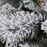 Luna - Albero di Natale con neve e pigne in PE PVC PP ø162x240H cm, 2850 rami