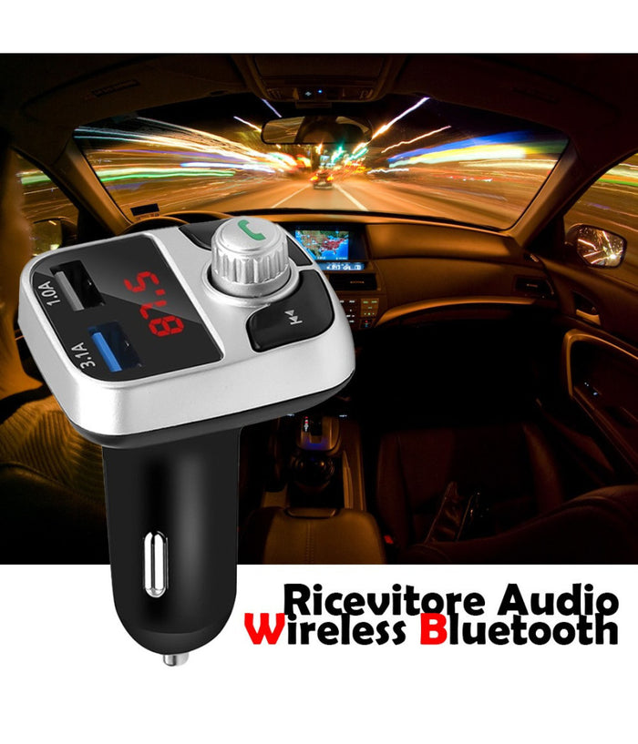 Ricevitore Audio Per Auto Wireless Universale Bluetooth Accessori Usb E Vivavoce         