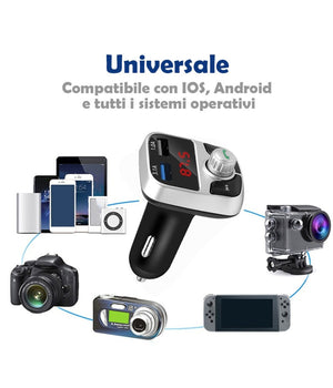 Ricevitore Audio Per Auto Wireless Universale Bluetooth Accessori Usb E Vivavoce         