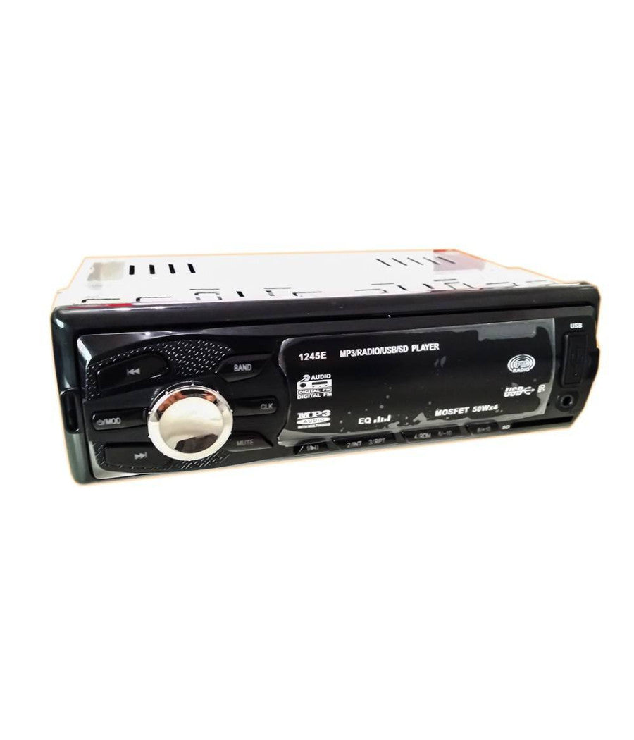 Stereo Autoradio Auto Camper Radio Fm Mp3 Porta Usb Sd Lcd 50wx4 Rca Gt-1245e         