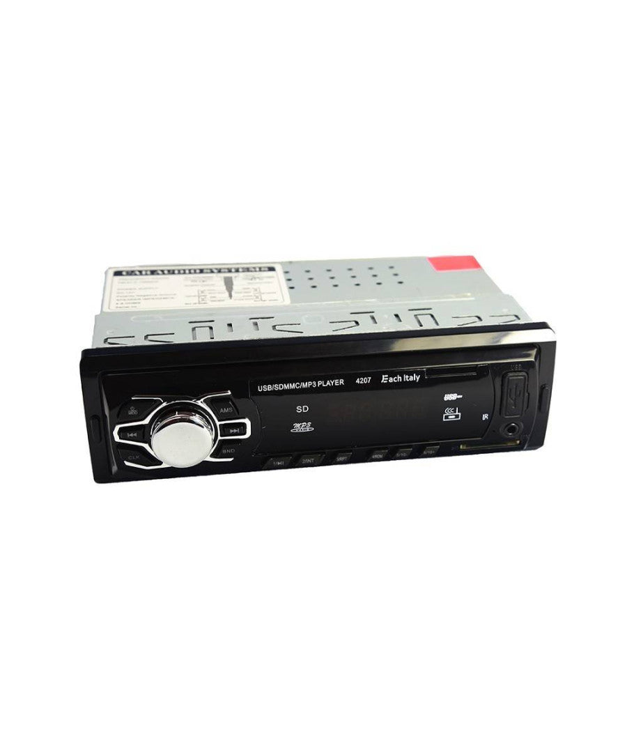 Stereo Autoradio Auto Fm Mp3 Usb Slot Sd Aux Rca Radio 60w X 4 Telecomando Ec4207         