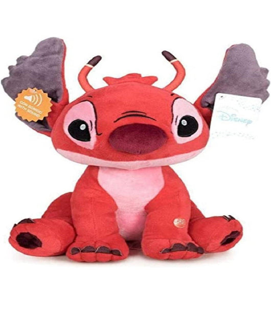 Stitch Morbido Peluche Parlante Rosso 35 Cm Pupazzo Sonoro Bambini Lilo & Stitch         