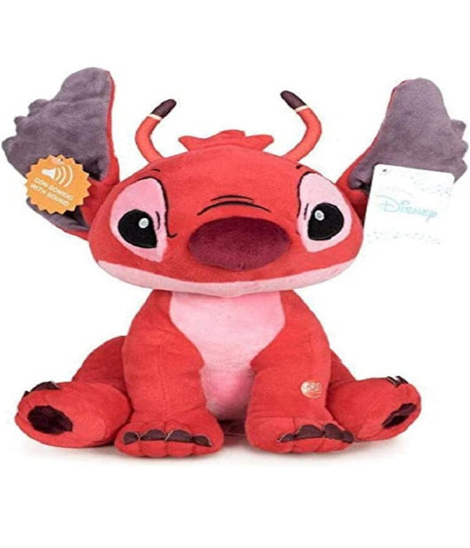 Stitch Morbido Peluche Rosso 60cm Pupazzo Sonoro Parlante Bambini Lilo & Stitch         