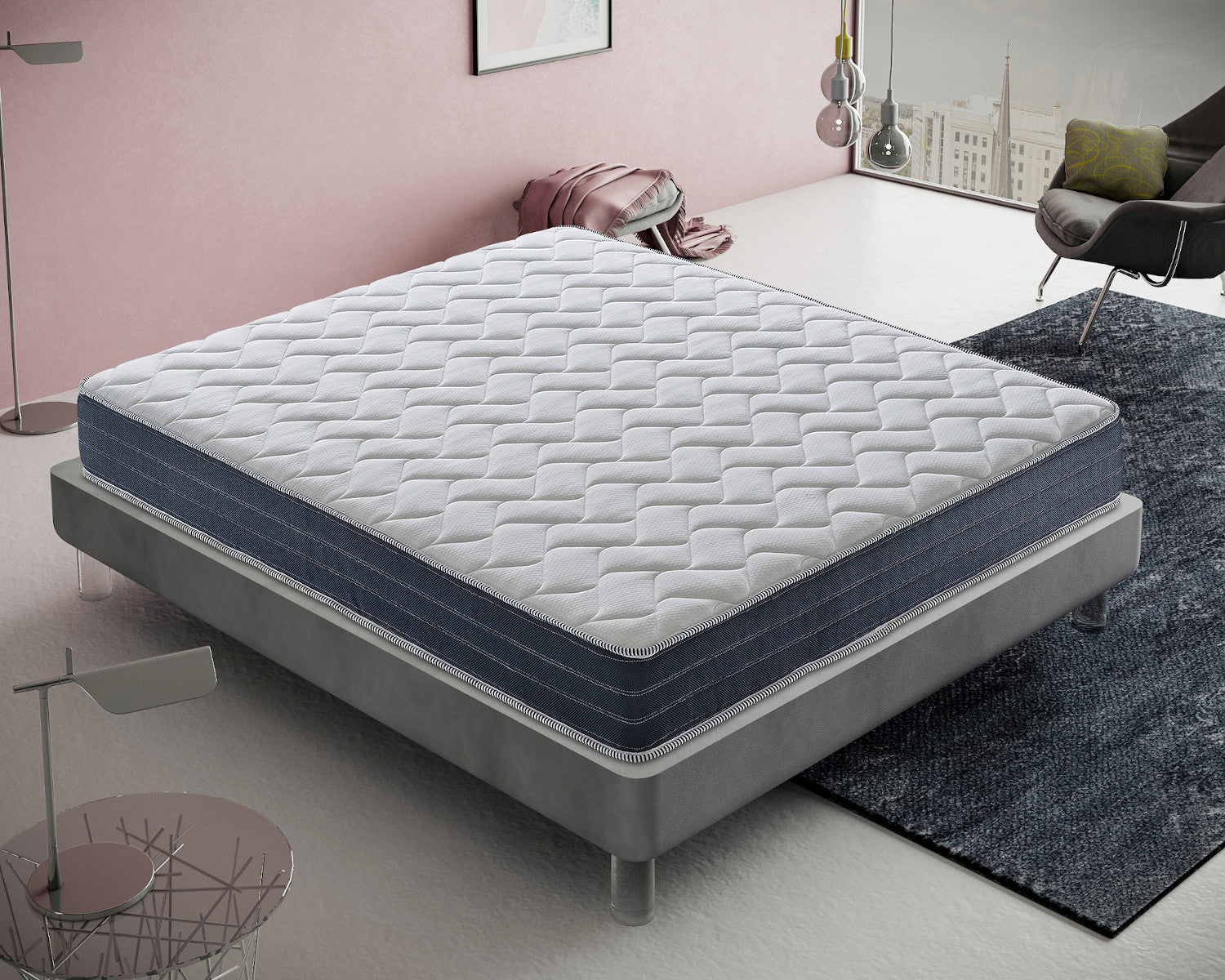 Materasso Piazza e Mezza 140x200 in Memory Foam - Alto 21 Cm - 11 Zone Differenziate   