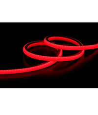 Strip Led Neon Flessibile Striscia Decorativa 5 Mt Ip65 Vari Toni Di Luce U-12v  -rosso      -