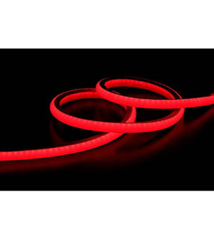 Strip Led Neon Flessibile Striscia Decorativa 5 Mt Ip65 Vari Toni Di Luce U-12v  -rosso      -