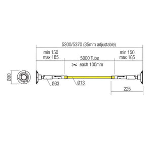 Striscia flessibile led redo group freedom 360 45w bianco 5mt illuminazione diffusa parete soffitto, tonalità luce 3000°