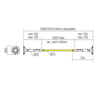 Striscia flessibile led redo group freedom 360 45w bianco 5mt illuminazione diffusa parete soffitto, tonalità luce 2700°