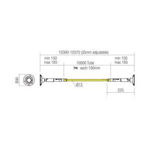 Striscia flessibile led redo group freedom 360 90w nero 10mt illuminazione diffusa parete soffitto, tonalità luce 2700°k