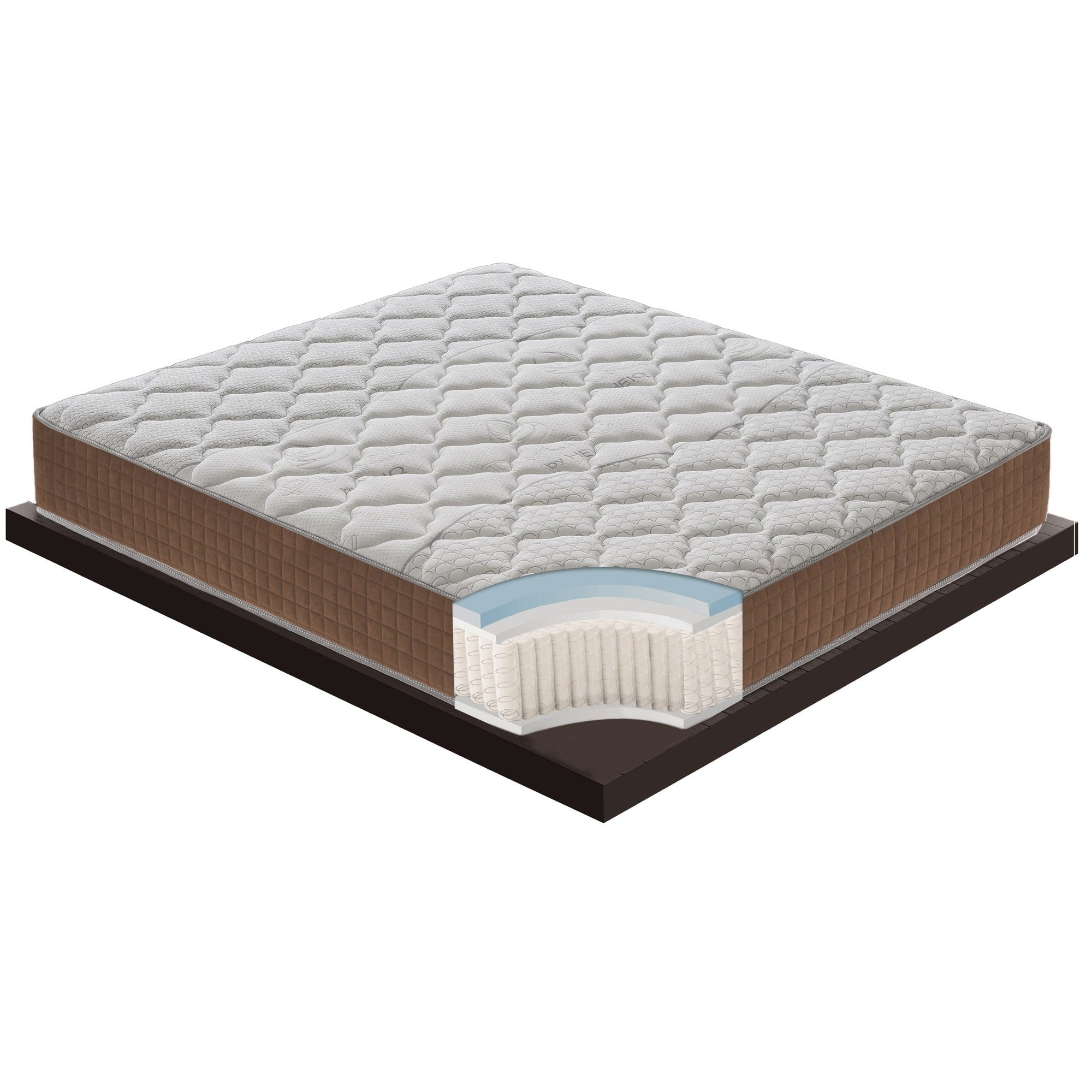 Materasso Singolo 90x200 a molle insacchettate, 5 cm memory foam, ortopedico, 1600 molle insacchettate, 9 zone di comfort   