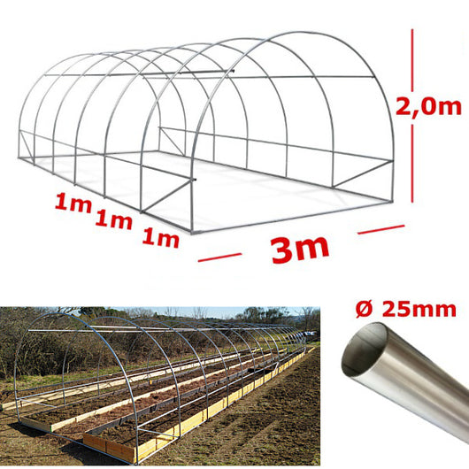 Struttura Serra Easy 3x4m tunnel ad archi