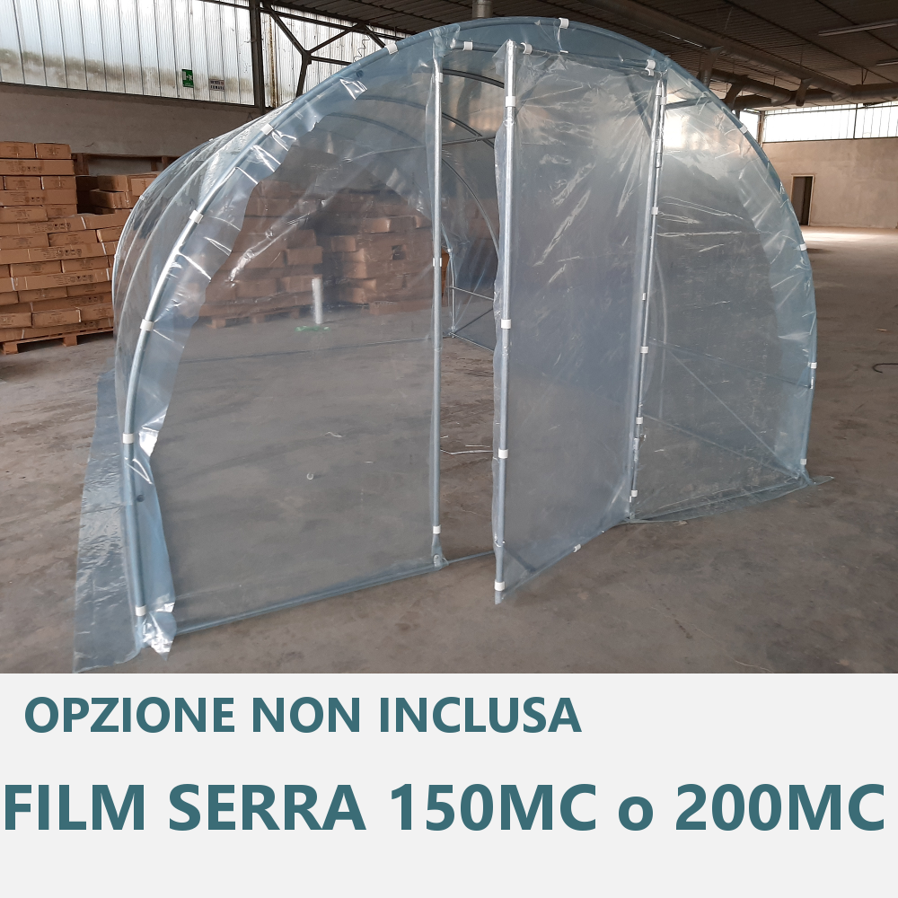 Struttura Serra Easy 4x11m tunnel ad archi