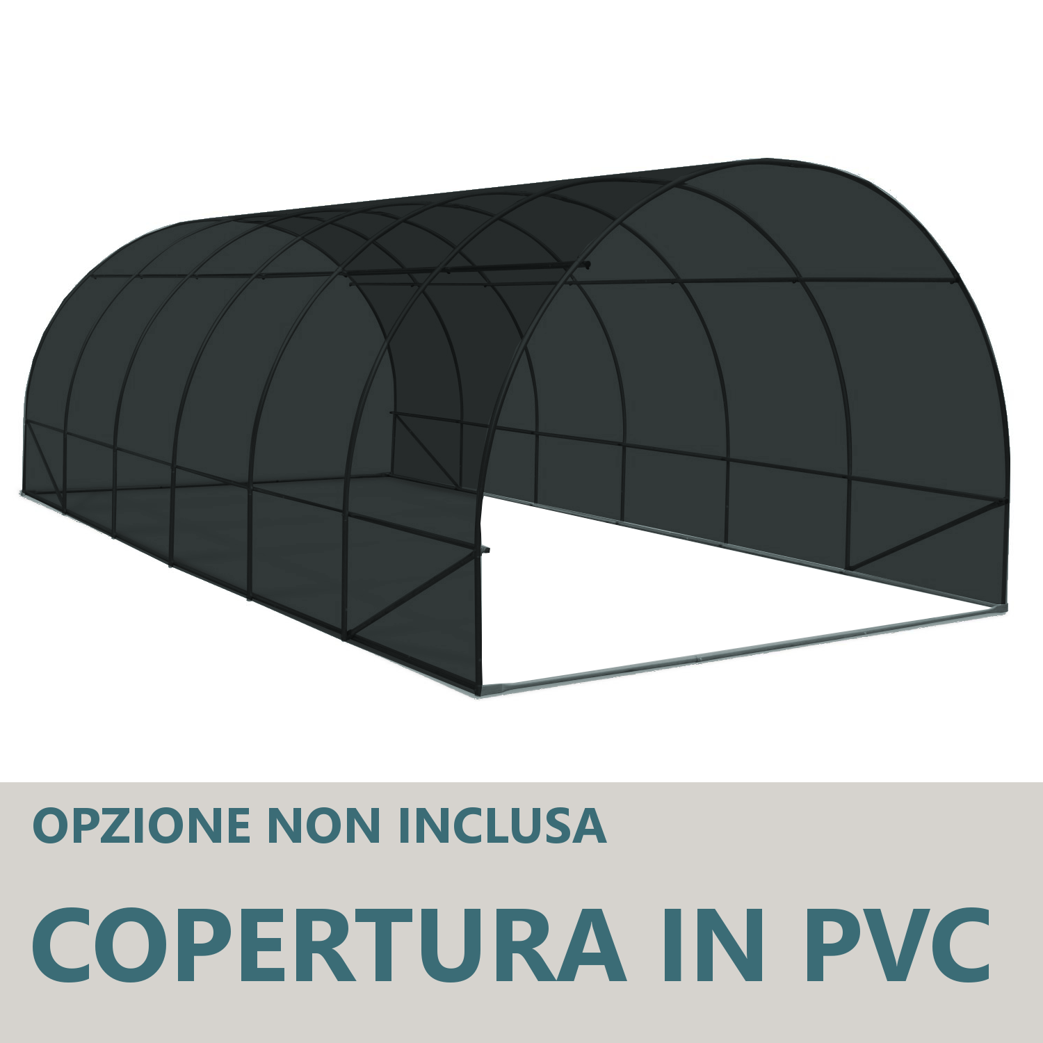 Struttura Serra Easy 3x8m tunnel ad archi