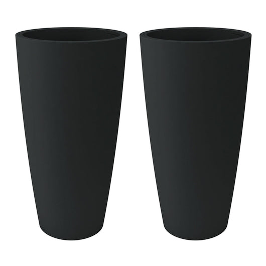 Vaso Style 2 pezzi cm  38x85 H  -  colore: antracite - AMZ2R3638P