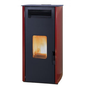 Stufa a Pellet Ad Aria Laminox Idro Ada Air 6 Kw Colore Bordeaux - Laminox Idro