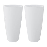 Vaso Style 2 pezzi cm  38x85 H  -  colore: bianco - AMZ2R3638B