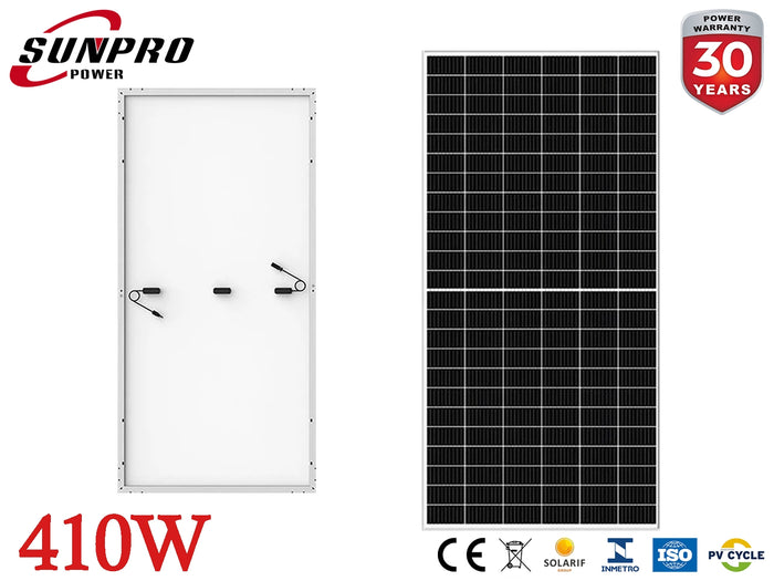 Pannello Solare Fotovoltaico 410W Monocristallino 172x113x30 Half-Cut Semicella