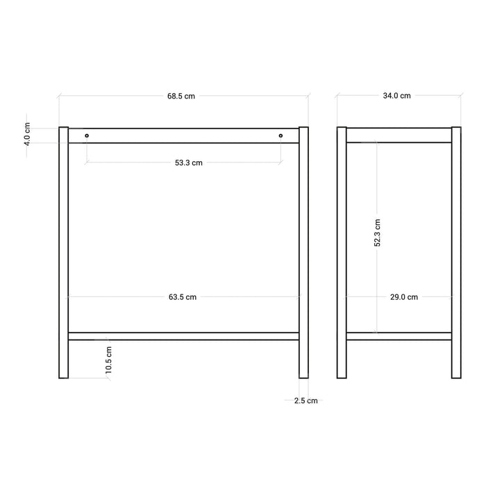 Supporto per Lavello da Giardino in Metallo Sup.ponimi XL Nero