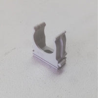 Supporto a scatto clips fissa tubo da 25mm colore grigio - 20pz