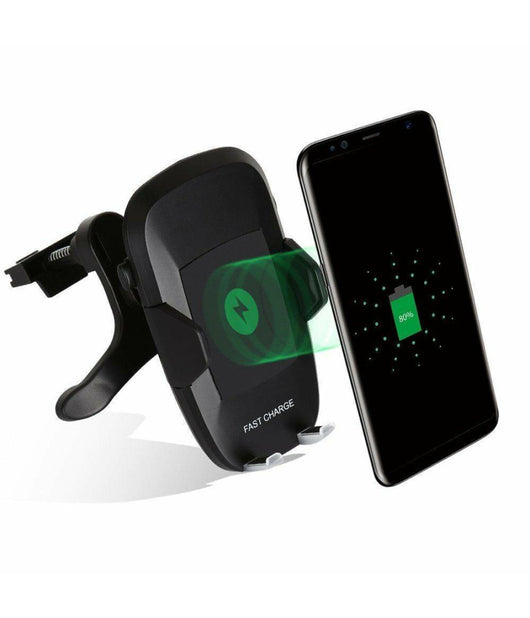 Supporto Auto Presa Aria Con Caricabatteria Wireless Per Smartphone Linq C-q67         