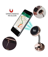 Supporto Magnetico Per Cellulare Auto Adesivo Smartphone Flessibile Casa Ld-9069         