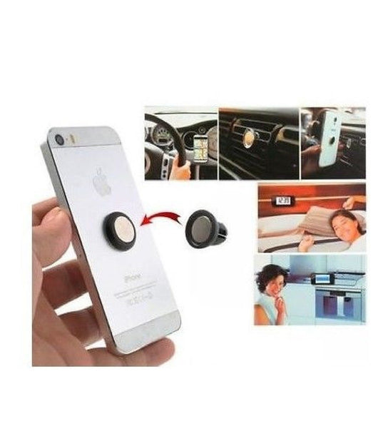 Supporto Magnetico Porta Smartphone Da Auto Per Bocchette Aria Cellulare Doppio         