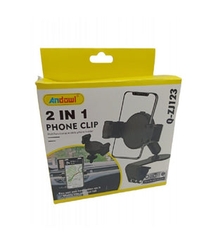 Supporto Per Auto Cellulare 4.0 â€“ 6.5â€³ Ganci Regolabili Multifunzionale Q-zj123         