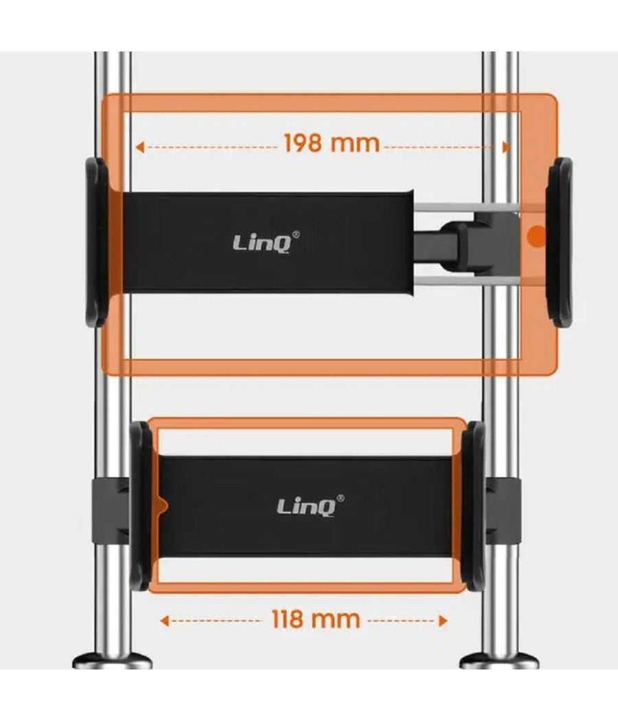 Supporto Staffa Poggiatesta Sedile Posteriore Auto Per Smartphone Tablet Hd-2535         