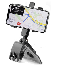 Supporto Telefono Per Cruscotto Auto Clip Molla Regolabile A 360° Gps Smartphone         